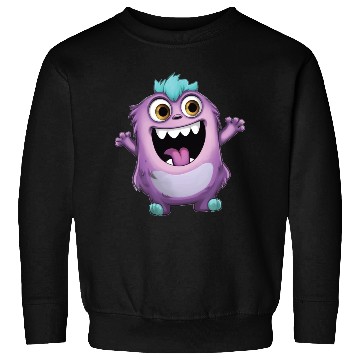 Discover Warm Purple Monster Greetings Sweatshirts