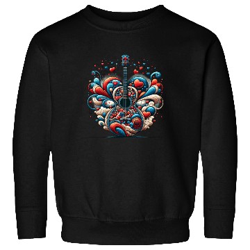 Discover Retro Style Guitar for Guitarists Sweatshirts