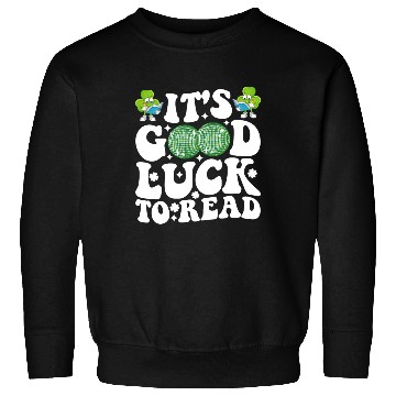 Discover It's Good Luck To Read St Patricks Day Disco Ball Sweatshirts