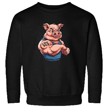 Discover Pig Pork Biceps Tattoo I Love Dad Sweatshirts