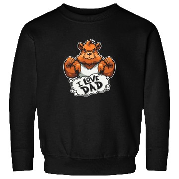 Discover Guinea Pig Cavy I Love Dad Sweatshirts