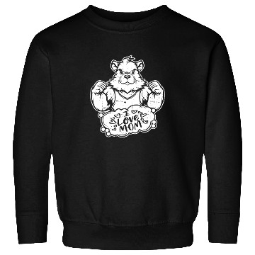 Discover Guinea Pig Cavy I Love Mom Sweatshirts