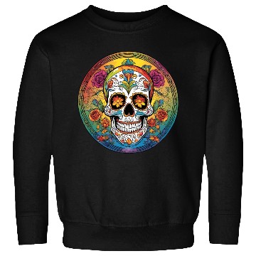 Discover Sugar skull rainbow Sweatshirts