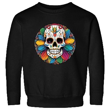 Discover Sugar skull rainbow Sweatshirts