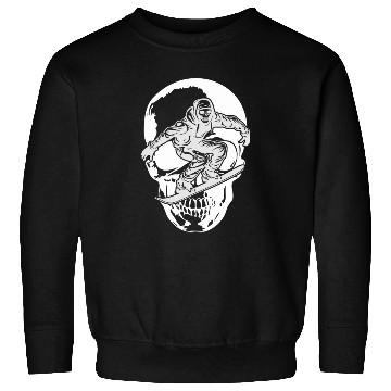 Discover Snowboarding Skull Skeleton Big Mountain Boarding Sweatshirts