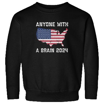 Discover 2024 Brain Vote Democracy Anti-Trump Sweatshirts
