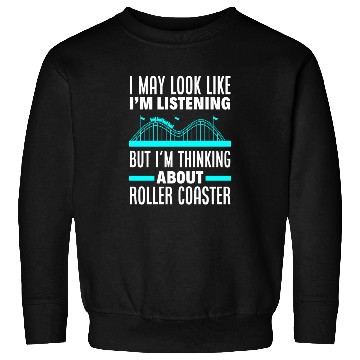 Discover Roller Coaster Wooden Coaster Amusement Park Sweatshirts