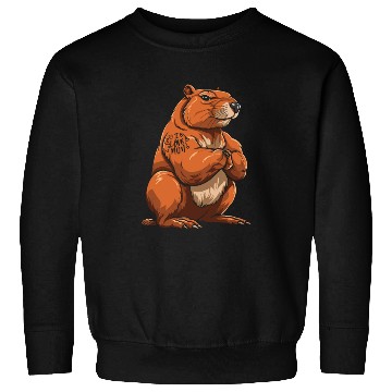 Discover Capybara Biceps Tattoo I Love Mom Sweatshirts