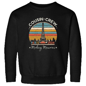 Discover Cousin Crew Paris France Making Memories 2024 Sweatshirts