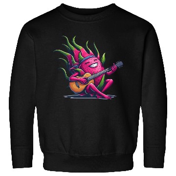 Discover Dragon Fruit Jam: Playing the Guitar Sweatshirts