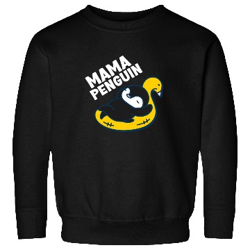 Discover Penguin Mama Flightless Bird Lover Mother's Day Mo Sweatshirts