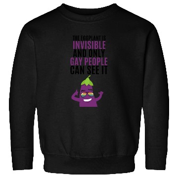 Discover Invisible eggplant Sweatshirts for your gay friend