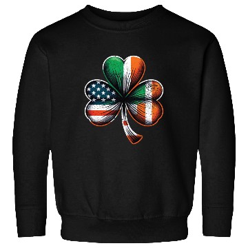 Discover Irish American Shamrock Stars Stripes Sweatshirts