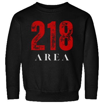 Discover 218 Area Code Retro Minnesota Duluth Sweatshirts