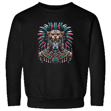 Discover Aztec Jaguar Warrior Aztec Culture Indigenous Sweatshirts