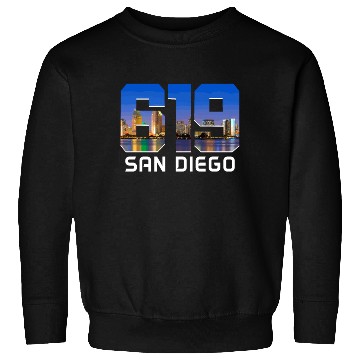 Discover San Diego 619 Area Code California Sweatshirts