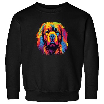 Discover Watercolor Colorful Tibetan Mastiff Sweatshirts