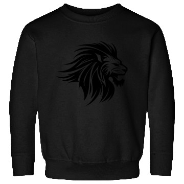 Discover Waving Mane Lion Head Tattoo Ink Style Sweatshirts