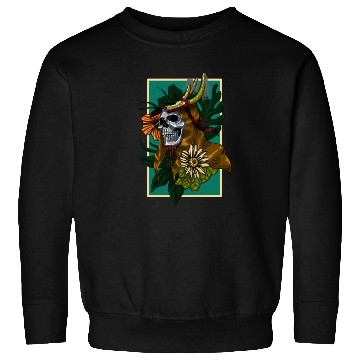 Discover SKULL WITH TRADITIONAL DANCE (CACI) CLOTINH Sweatshirts
