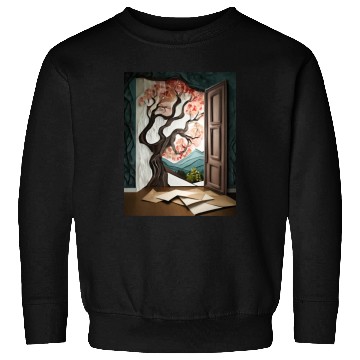 Discover Firefly Dark room with near window with tree 85837 Sweatshirts