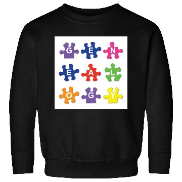 Discover Genealogy Jigsaw Puzzle Pieces Sweatshirts