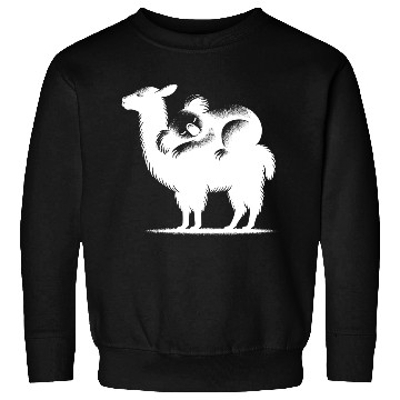 Discover Cuddly Llama With A Chilling Koala On Its Back Sweatshirts
