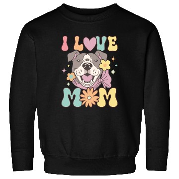 Discover Groovy Pitbull Mom Female Dog Lover Sweatshirts