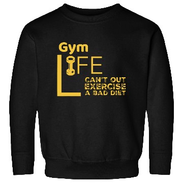 Discover Gym Rat Bad Diet Exercise Sweatshirts