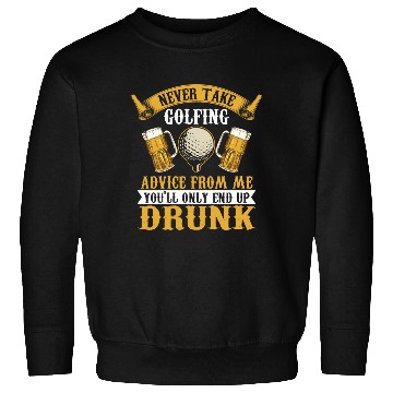 Discover Funny golf beer golfing Sweatshirts
