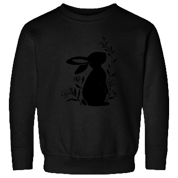 Discover Floral Easter Bunny Rabbit With Spring Flowers Sweatshirts