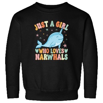 Discover Narwhal Girl Narwhal Lover Sweatshirts