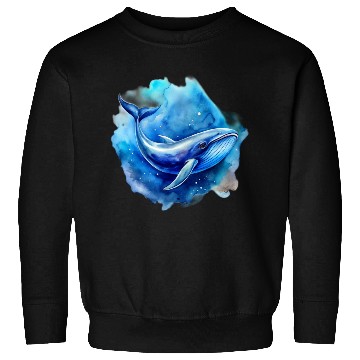 Discover blue whale Sweatshirts