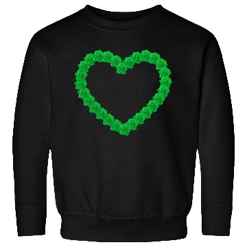 Discover Green Heart Roses Sweatshirts
