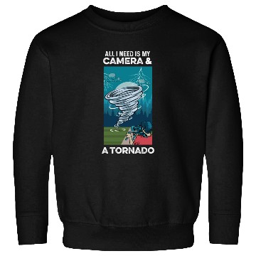 Discover Camera & Tornado Videographer Gift Sweatshirts