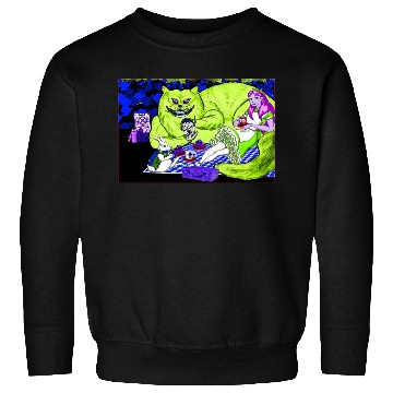 Discover Alice in Picnic land Black (Light Version) Sweatshirts