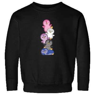 Discover Genderfluid Flag Pride Lgbtq Cute Penguin Sweatshirts
