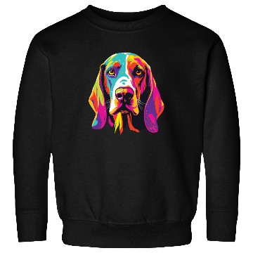 Discover Watercolor Colorful Treeing Walker Coonhound Sweatshirts