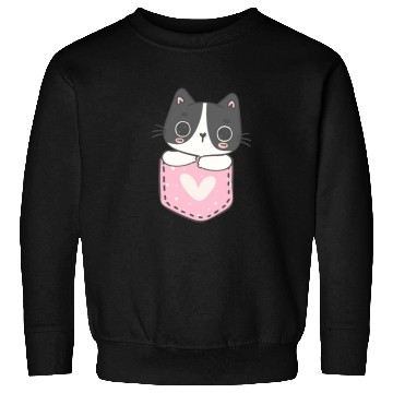 Discover Cute Cat in the pocket Sweatshirts