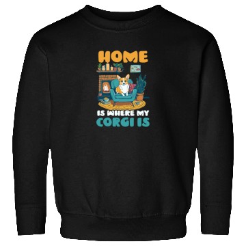 Discover Corgi Mom Dad Home Where Corgi Is Sweatshirts