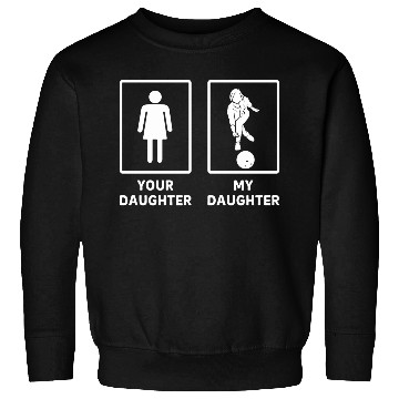 Discover Funny Bowler Daughter Bowling Mom Sweatshirts