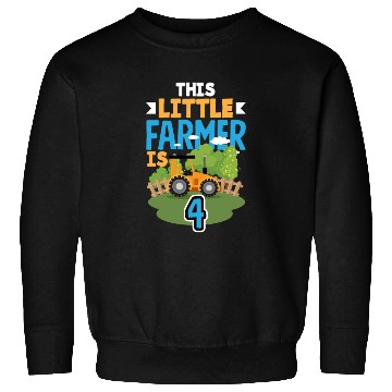 Discover 4th Birthday Tractor 4 Years Birthday Boy Sweatshirts