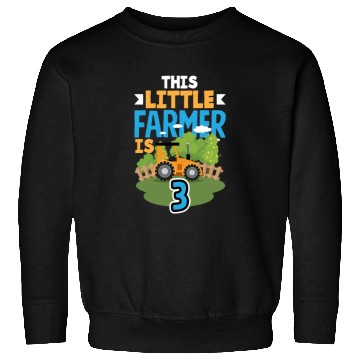 Discover 3rd Birthday Tractor 3 Years Birthday Boy Sweatshirts