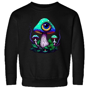 Discover Mushroom With One Eye Sweatshirts