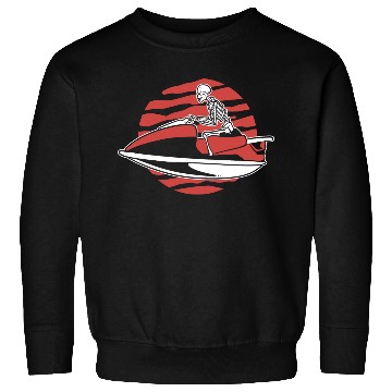 Discover Skeleton Jet Ski Rider Jet Ski Racer Sweatshirts
