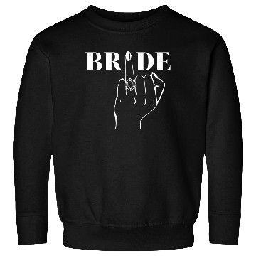 Discover Bride Ring Finger Wedding Sweatshirts