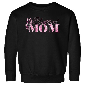 Discover Blessed by Design: A Mother's Elegance Sweatshirts