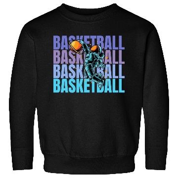 Discover Astronaut Dunking Basketball Creative Illustration Sweatshirts