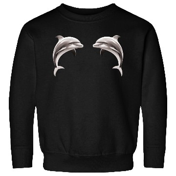 Discover Two dolphins facing each other Sweatshirts