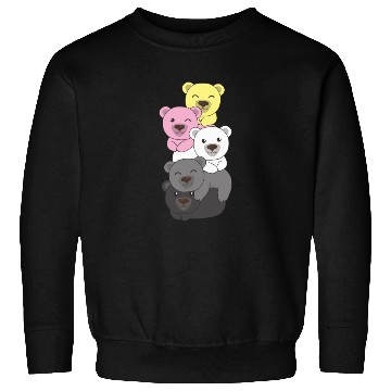 Discover Queerplatonic Flag Pride Lgbtq Cute Bear Sweatshirts