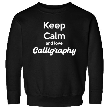 Discover Keep Calm And Love Caligraphy Craftsmen Sweatshirts